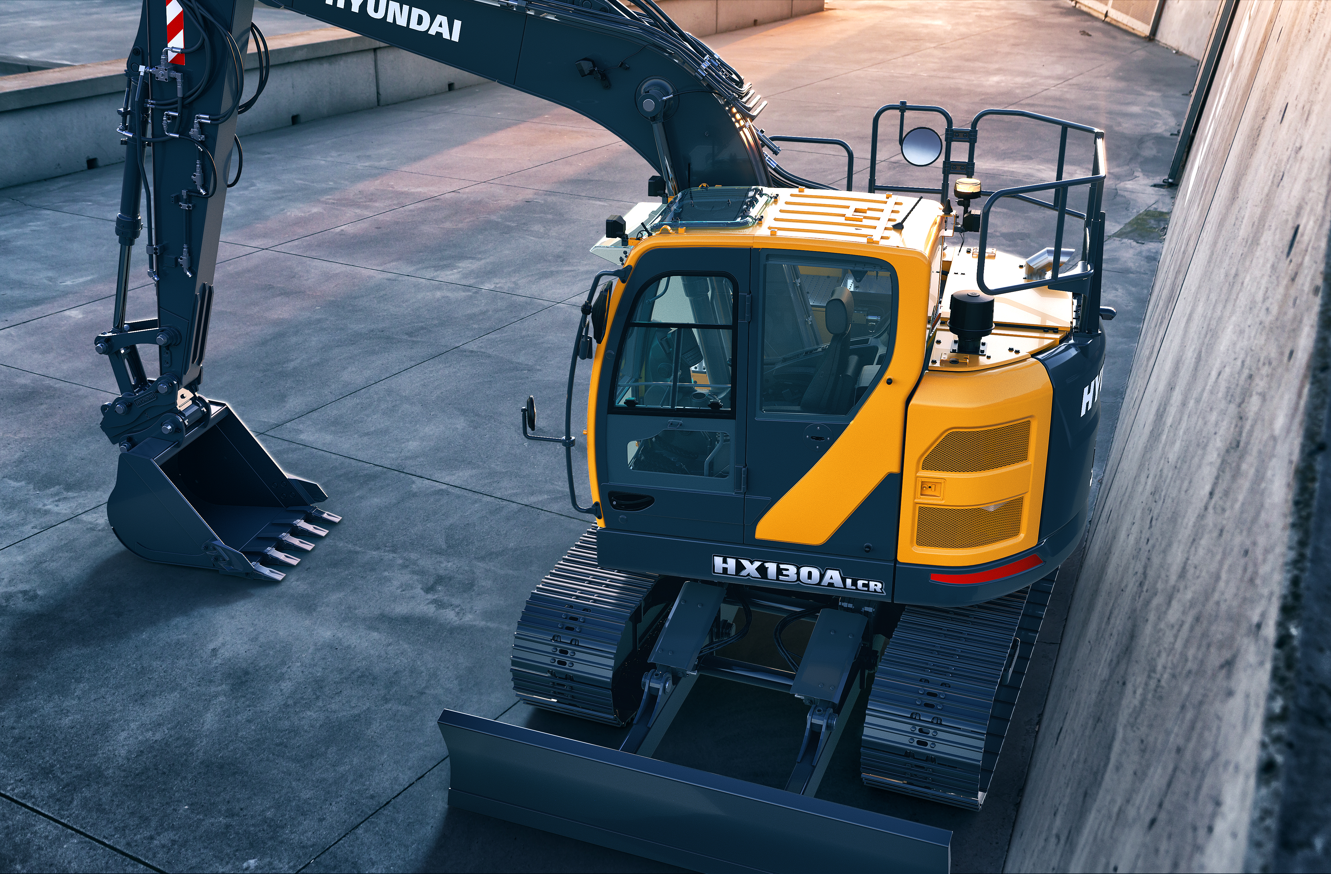 Onze nieuwe HX130A LCR rupsgraafmachine uit de A-serie is klaar om uw wereld bouwen. Zijn motor met hoge efficiëntie levert een hogere productiviteit en brandstofzuinigheid terwijl voldaan wordt aan de Stage V-emissievoorschriften van de EU. Met een nieuw robuust exterieurontwerp met extra veiligheidsvoorzieningen en meer onderhoudsgemak zonder AdBlue is de HX130A LCR de perfecte huurmachine voor uitstekende prestaties onder de zwaarste omstandigheden.